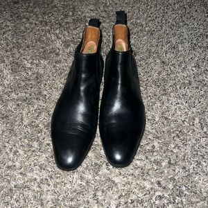 8.5M black leather Chelsea boots, Nordstrom brand